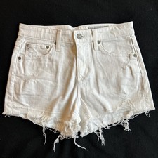Ag-ED Adriano Goldschmied The Bryn Ex-Boyfriend Cut Off Distressed Denim Shorts
