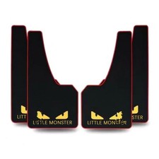 4 pcs Soft Material Automotive Car Mud Flaps Universal Fit Black Splash Guards R