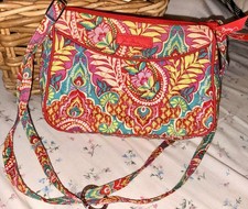 Paisley In Paradise Vera Bradley Adjustable Strap Small Purse