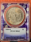 1888 O Morgan Silver Dollar PCGS MS62 Better Date Morgan TraderBea Label