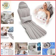 Full Body Bath Pillow for Bathtub, Thick 5D Air Mesh Luxury Spa Tub Cushion w...