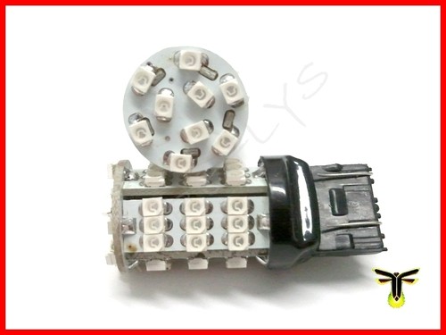 2X 7443 7440 922A Alta Potencia 54-LED Amarillo Ámbar Señal de Giro #G9 - Imagen 3 de 5