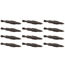 Saunders Combo Points Black Zinc Steel Aerodynamic Field for Arrows - 12/pack