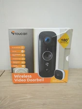 NEW Toucan Wireless Video Doorbell System w/ Rechargeable Battery Live Feed App