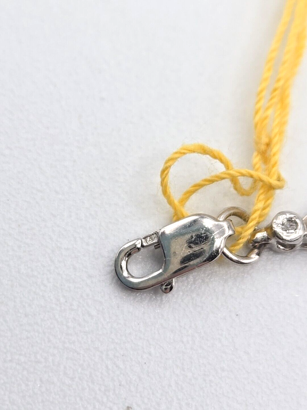 NEW 14kt White Gold Genuine Sky Blue Topaz & Diamond Gemstone 7 Bracelet 6 Grms