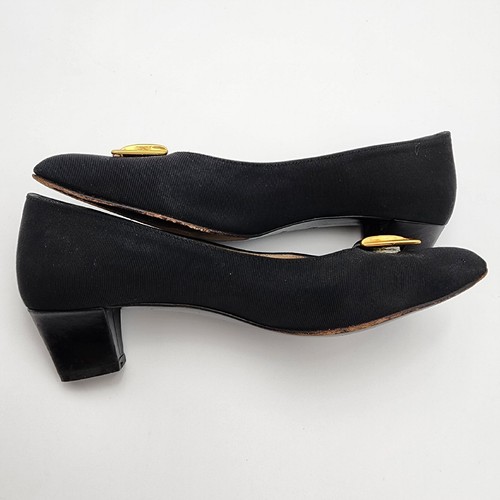 Bruno Magli Pumps Heel Shoes Womens Size 7AAA Black Vero Cuoio Textured - Picture 11 of 12