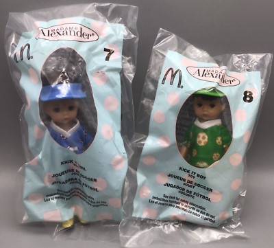 Madame Alexander Dolls McDonalds 2005 Kick It Soccer Girl Boy Set of 2 Dolls New