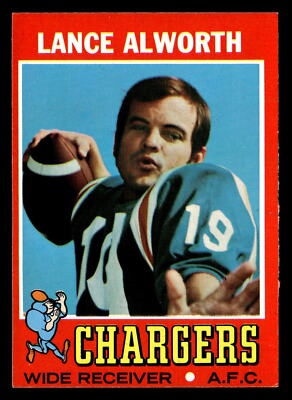 1971 Topps Lance Alworth #10 EX-MT San Diego Chargers