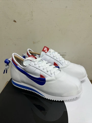 Nike Cortez SP X CLOT 'Forest Gump' White Red Royal Blue Men's 5 6.5 DZ3239-100