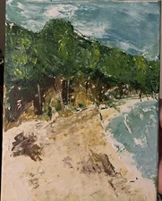 “Beach Water CR” ~ painting on canvas original