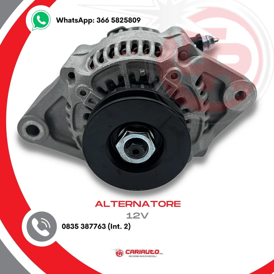 Alternatore Piaggio Porter Daihatsu Feroza Hijet Benzina Bi-Fuel 27060-87512 - Immagine 2 di 4
