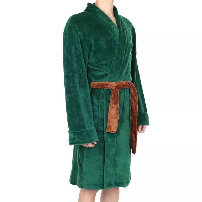 Anime Attack on Titan Juegos con disfraces Bata de noche Albornoz Para hombres Franela Camisón Pijama Foto 2 de 3