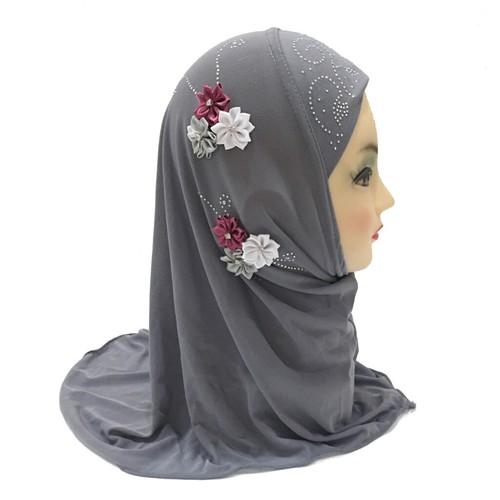 Sciarpa hijab bambina musulmana foulard da 2 a 7 anni foulard - Foto 36 di 37