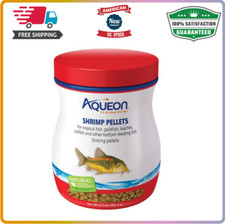 Aqueon Sinking Shrimp Pellets for Catfish, Loaches  Goldfish   6.5 oz