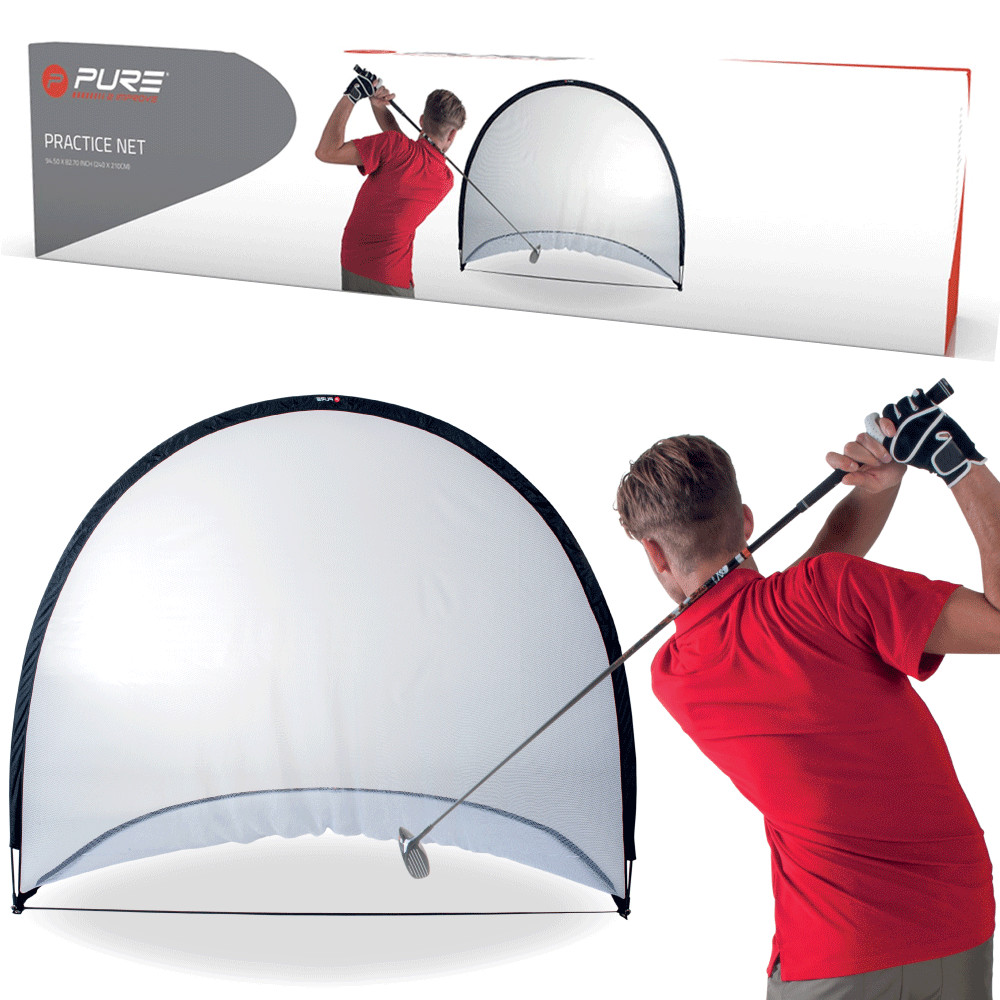 PURE 2 IMPROVE POP UP GOLF NET / 2.4 METRE GOLF NET / HOME GOLF PRACTICE AID