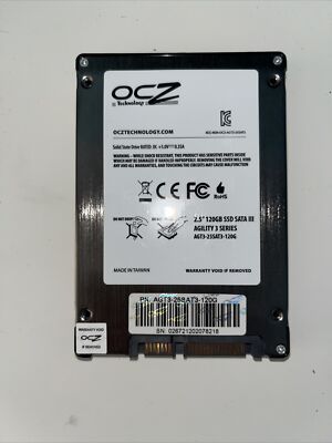 OCZ Agility 3 interne SSD 120 GB, intern, 6,35 cm (2,5'') (AGT3-25SAT3-120G)
