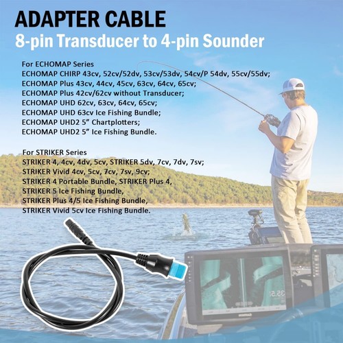 Garmin 8-Pin Transducer to 4-Pin Sounder Adapter Cable 010-12719-00 - Picture 5 of 11