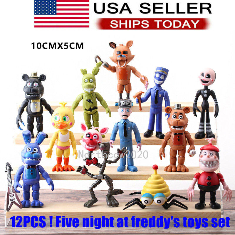 12PCS Five Nights at Freddy's 2-4 Game Action Figures FNAF Toys Gift Xmas  Kid