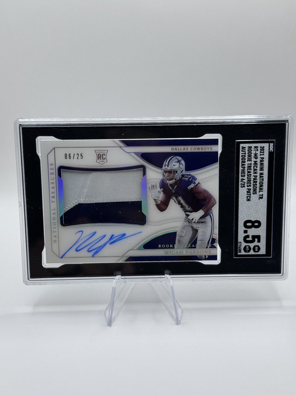 Micah Parsons Panini National Treasures Rookie Treasures Patch Autographs #MP Hidden Treasure