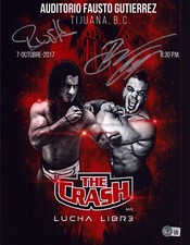 Rush Brian Cage Signed 11x14 Photo BAS COA New Japan Pro Wrestling CMLL AAA ROH