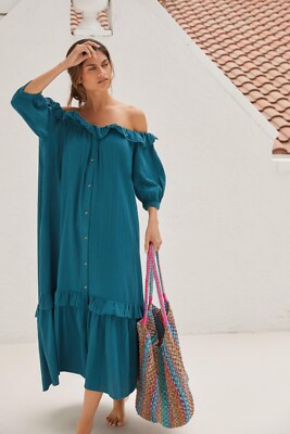 off the shoulder gauze dress Off the Shoulder Sheen Gauze Dress - Aurora Pink