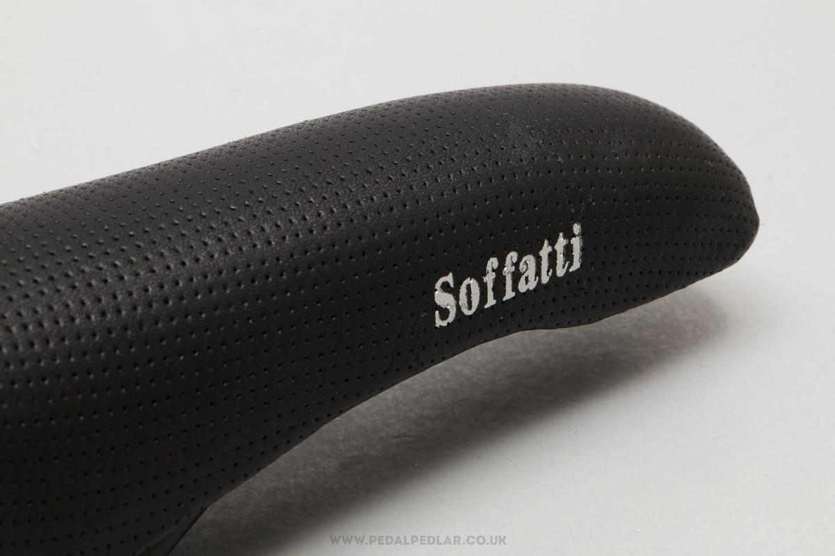 Velo Soffatti Jet Perforated NOS Saddle - Black Classic 1990s Seat