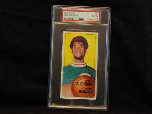 1970-71 Topps #75 Kareem Abdul-Jabbar Milwaukee Bucks Los Angeles Laker NBA HOF