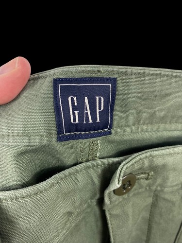 Pantalone Gap taglia 34x31 uomo verde oliva chino gamba dritta lavoro tasche profonde - Foto 6 di 9