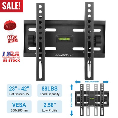 LCD LED Plasma TV Wall Mount Bracket Tilt For 23'' 26'' 27'' 32'' 37'' 40'' 42''  inch