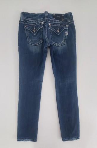 Miss Me Jeans Womens Sz 27 Blue Distressed Denim 28x30 29x29 28x29 - Picture 2 of 15