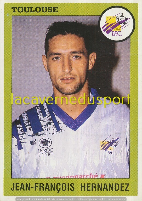 8 Stickers Panini Toulouse Foot 93 – France 1993, Brillants, Non Collés