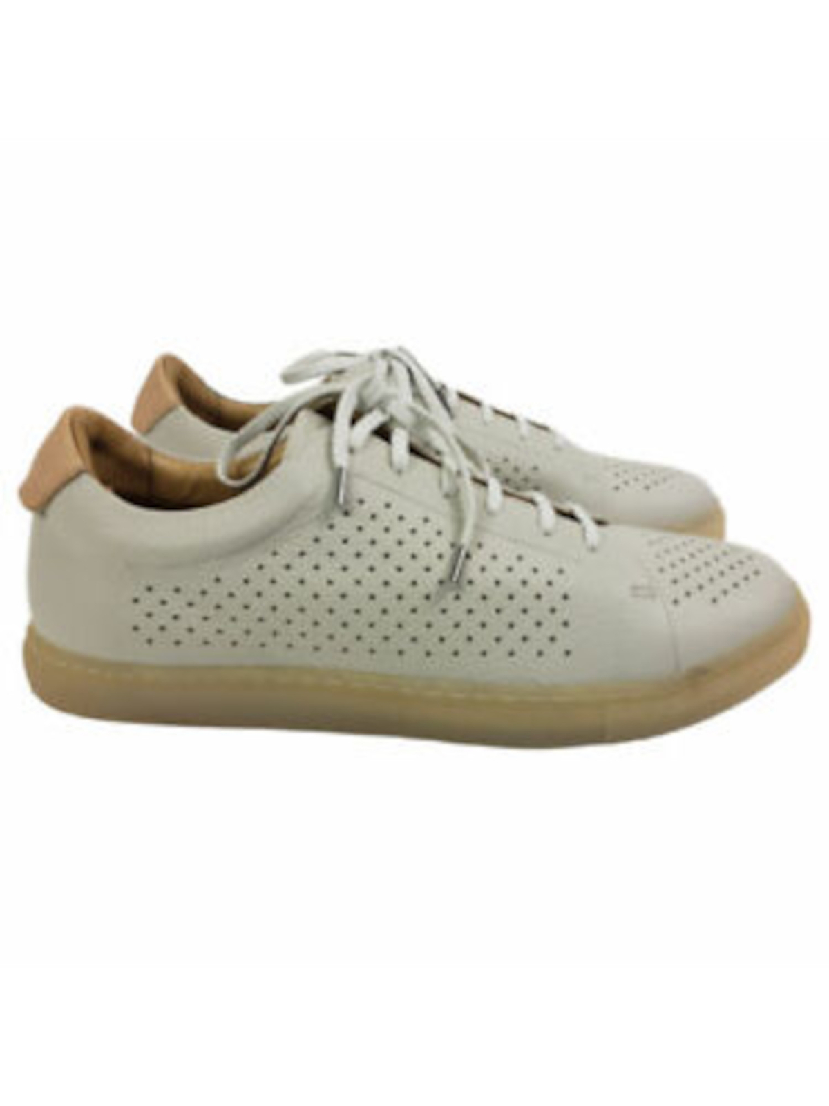 PARIS IN PARIS Мужские кожаные спортивные кроссовки цвета слоновой кости 2 с круглым носком на платформе 45 23690₽