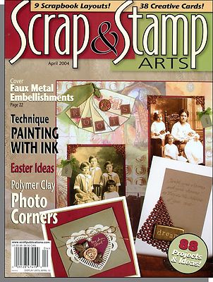 Scrap & Stamp Arts - 2004, April - Faux Metal Embellishments, Easter Ideas!