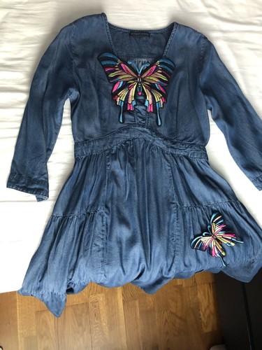 2 pz toppe da cucire a farfalla grande applique abbigliamento toppe tessuto ricamato - Foto 19 di 24