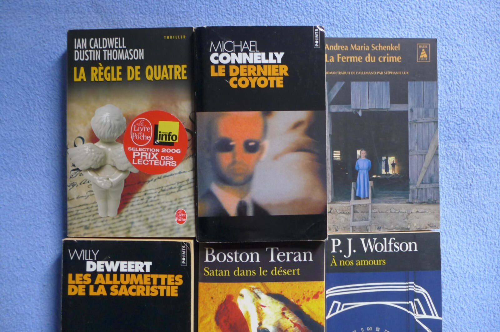 Lot 6 livres poche policiers thrillers polars - Connelly, Teran, etc