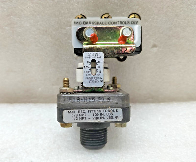 Imo Barksdale Controls E1S-H15-PLS Kolben Druck Schalter