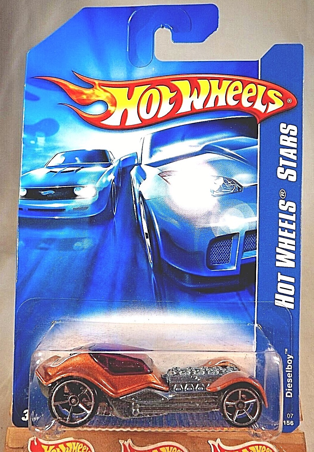 2007 Hot Wheels #103 Hot Wheels Stars DIESELBOY Brown Variant w/Chrome OH5 Spoke
