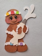 Gingerbread Man with Icing. Scrapbook, Card Making Paper Piecing