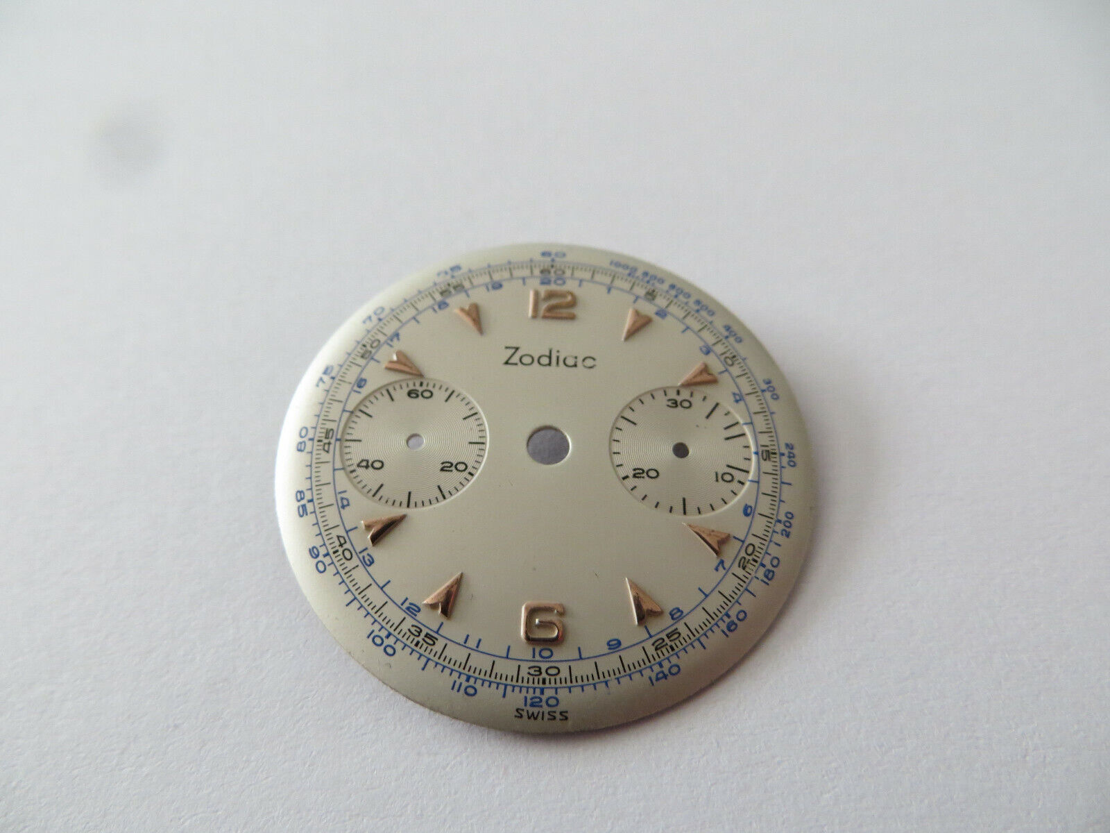Cadran Montre Zodiac Hermetic Chronometre  Vintage - 31 mm - 60s