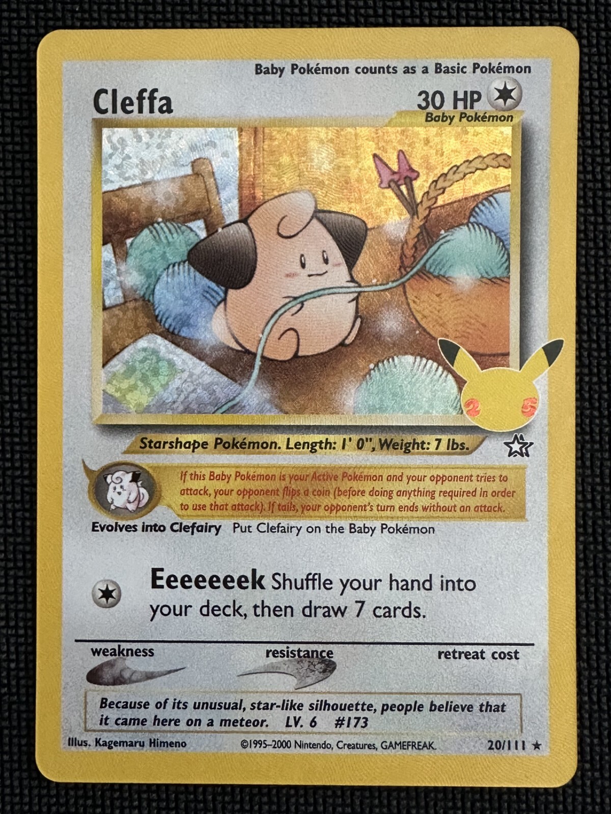Cleffa 20/111 Celebrations Pokémon Card NM