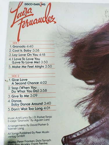 Luisa Fernandez Lay Love on You 1978 Warner Spain Edition LP Vinilo 12" VG/VG - Photo 6 sur 6
