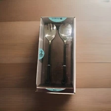 Towle Living Rustica Serving Set, 2-Piece, 18/10 ❤️ Premium Fork And Spoon Set