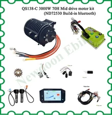 Qs138-C 3000W 70h Mid drive motor+build-in buletooth ND72450 FardriverController