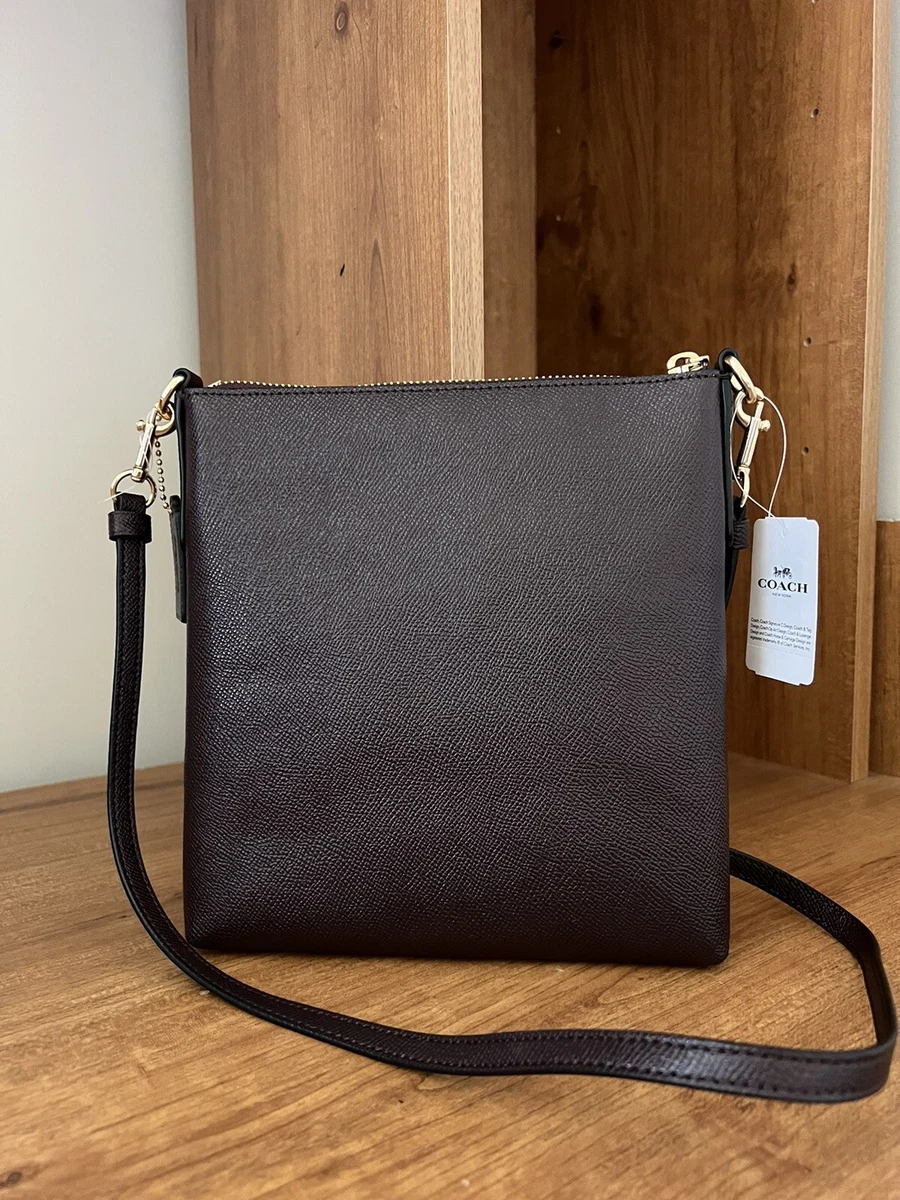Coach messenger best sale leather crossbody bag