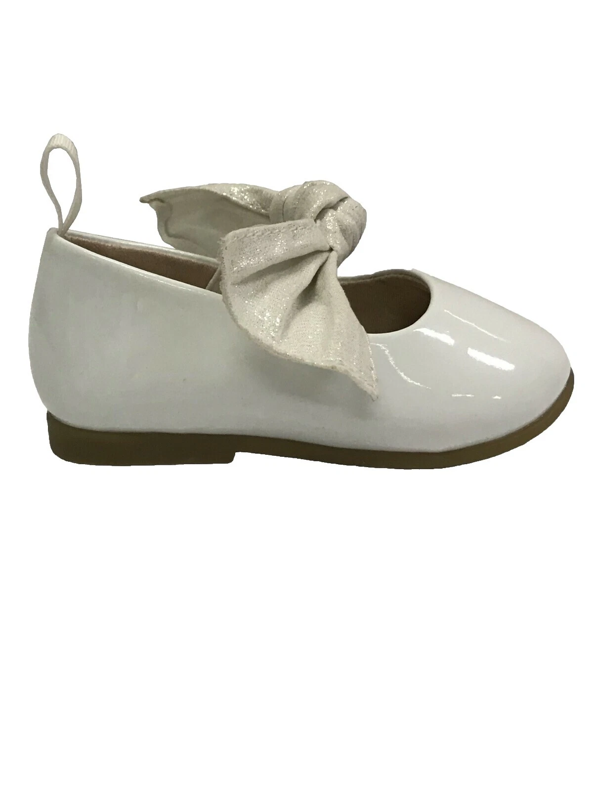 Sapato Branco Liso 6 EUA sapatos de Bebê