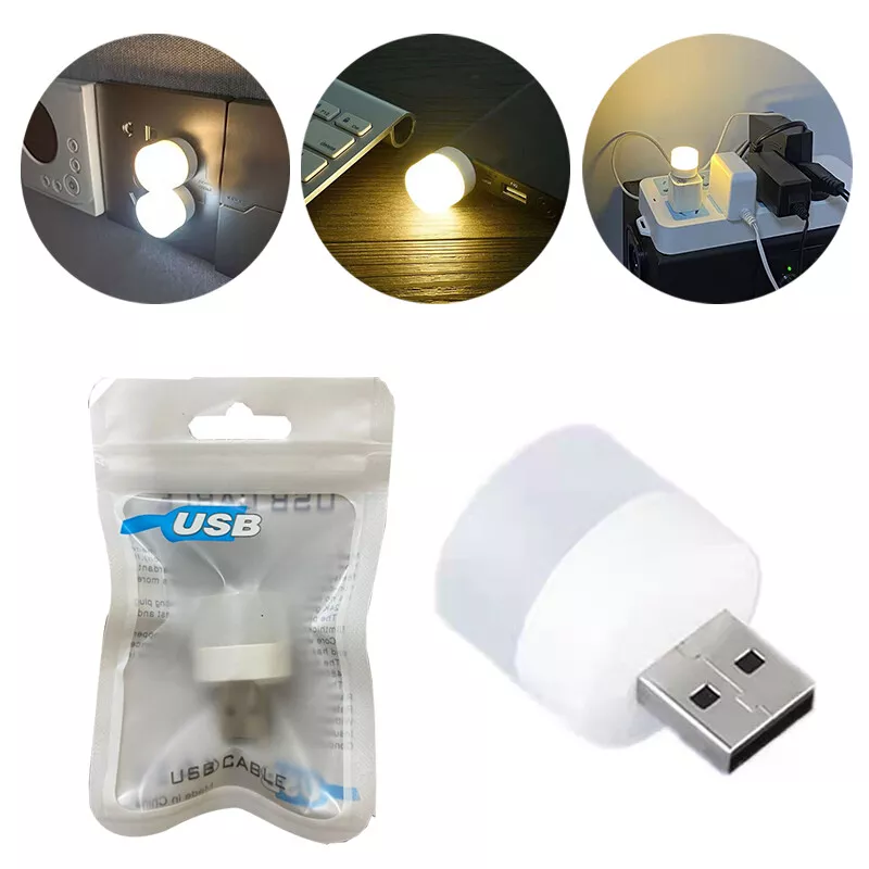 USB Night Light LED Eye Protection Table Lamp 1W Portable Mobile Power 5 10PCS
