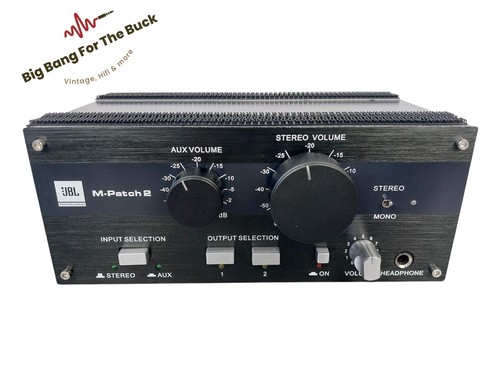 JBL Professional M-Patch 2 Passivo Stereo Studio Monitor Controller Switch Box - Foto 2 di 6