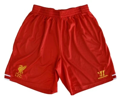 LIVERPOOL ENGLAND 2013/2014 HOME FOOTBALL SHORTS WARRIOR SIZE M ADULT - Image 1 of 4