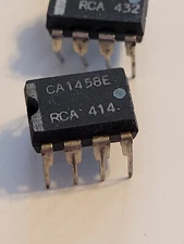 3 pcs. IC 1458 RCA Dual Operational Amplifier OP AMP  CA1458E
