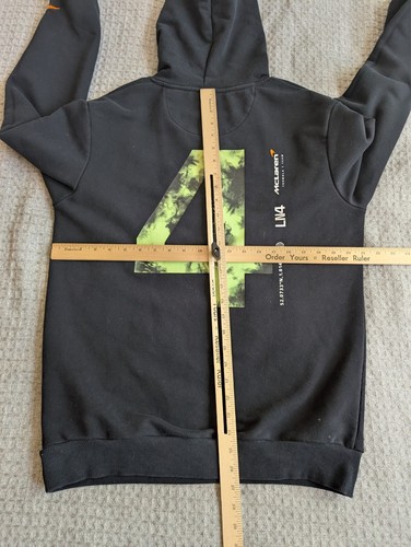 McLaren Felpa con Cappuccio Uomo Medium Nera Formula 1 LD4 Lando Norris Double Sided F1 - Foto 15 di 15